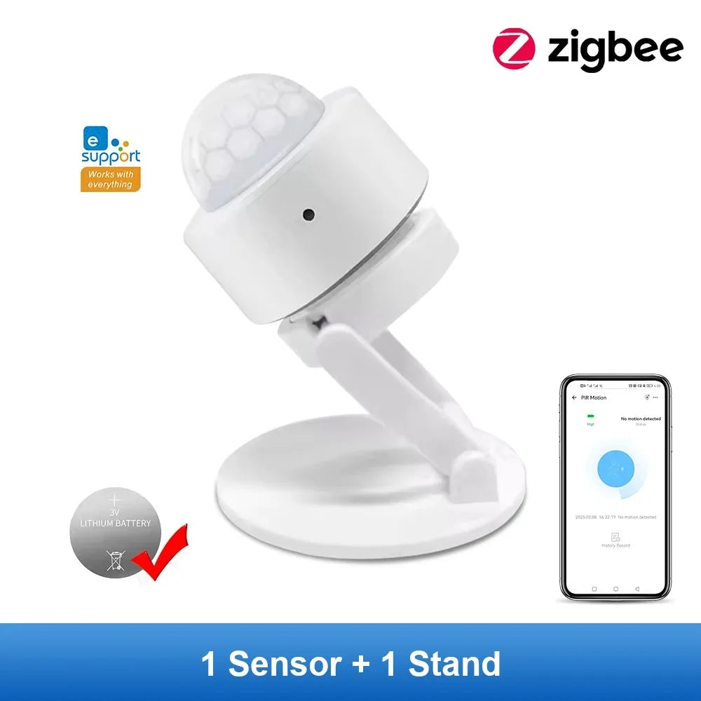 Tuya Zigbee PIR Motion Sensor Human Body Infrared Detection Smart Home Security Alarm Detector Works with Alexa Google Assistant
