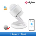 Tuya Zigbee PIR Motion Sensor Human Body Infrared Detection Smart Home Security Alarm Detector Works with Alexa Google Assistant