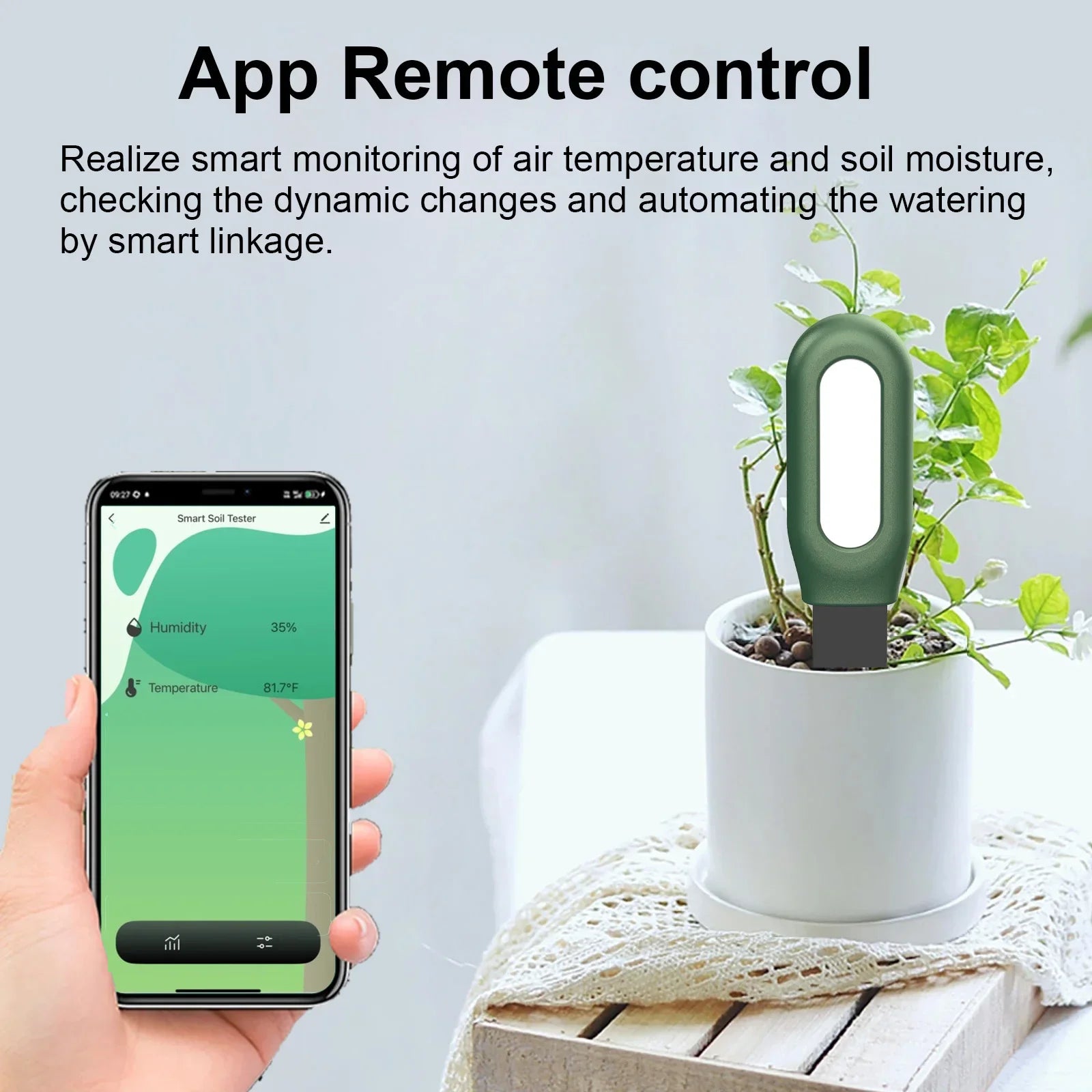 Haozee Tuya Smart Zigbee Soil Tester Temperature and Humidity Meter Thermo Hygrometer Garden Automation Irrigation Detector