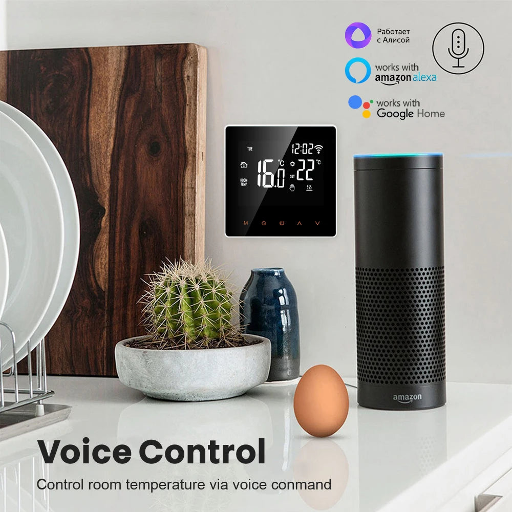 AVATTO WiFi Smart Thermostat,16A Electric Floor Heating 3A Water/Gas Boiler Temperature Remote Controller For Tuya Google Home