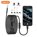 KERUI Single/Dual Lens Endoscope Camera For iPhone iPad IOS & Android Type-c Led Light IP67 Borescope Industry Inspection Camera