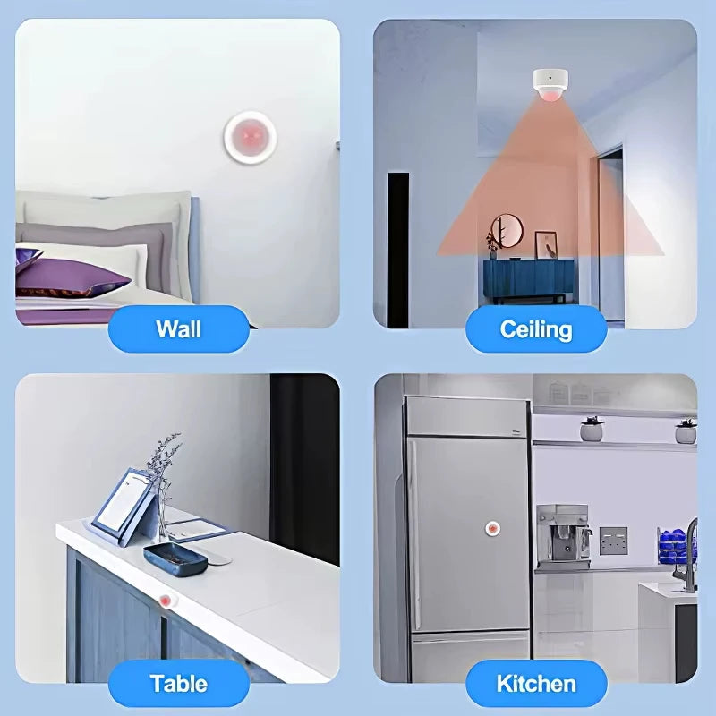 Zigbee 3.0 PIR Motion Sensor & Light Detector Infrared Smart Sensor Wireless Home Alarm System Works with Tuya Alexa Google Home