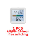 Tuya Zigbee WiFi Temperature Humidity Sensor Hygrometer Thermometer Detector Smart Life Remote Control Support Alexa Google Home