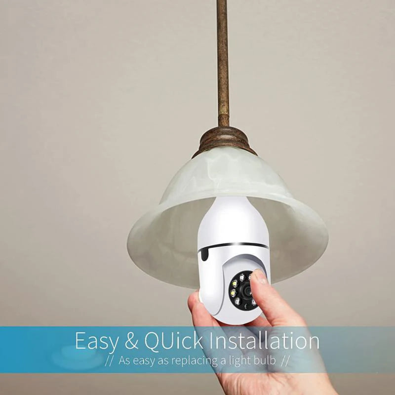 4G WiFi IP Camera E27 Bulb Cam 3MP Wireless Baby Monitor AI Tracking Security Video Surveillance Pet Cam SmartLife Indoor