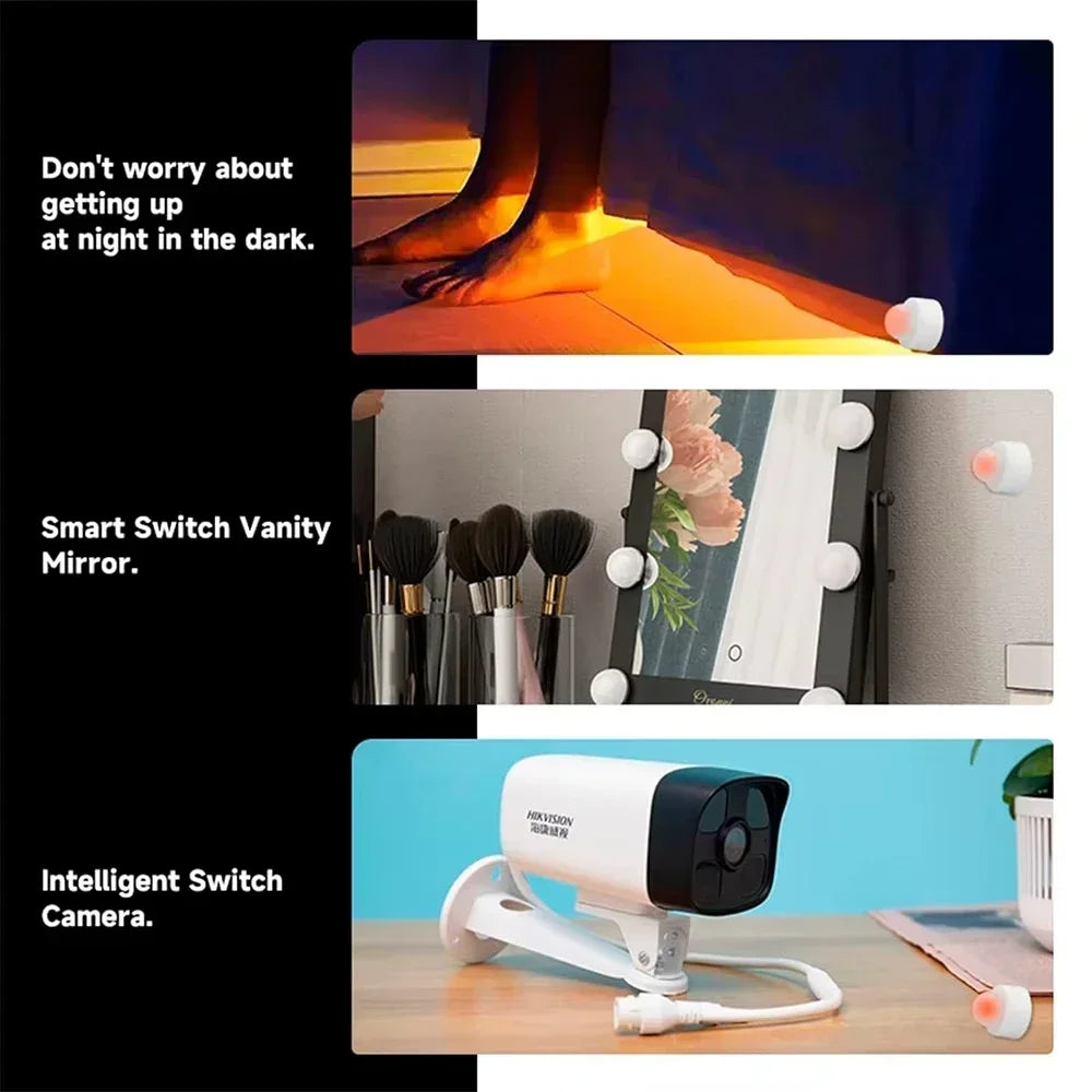 Zigbee 3.0 PIR Motion Sensor & Light Detector Infrared Smart Sensor Wireless Home Alarm System Works with Tuya Alexa Google Home