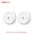 Tuya ZigBee Smart Water Leak Sensor Flood Leakage Sensor Alarm APP Remote Monitoring Flood Overflow for Kitchen Bathroom